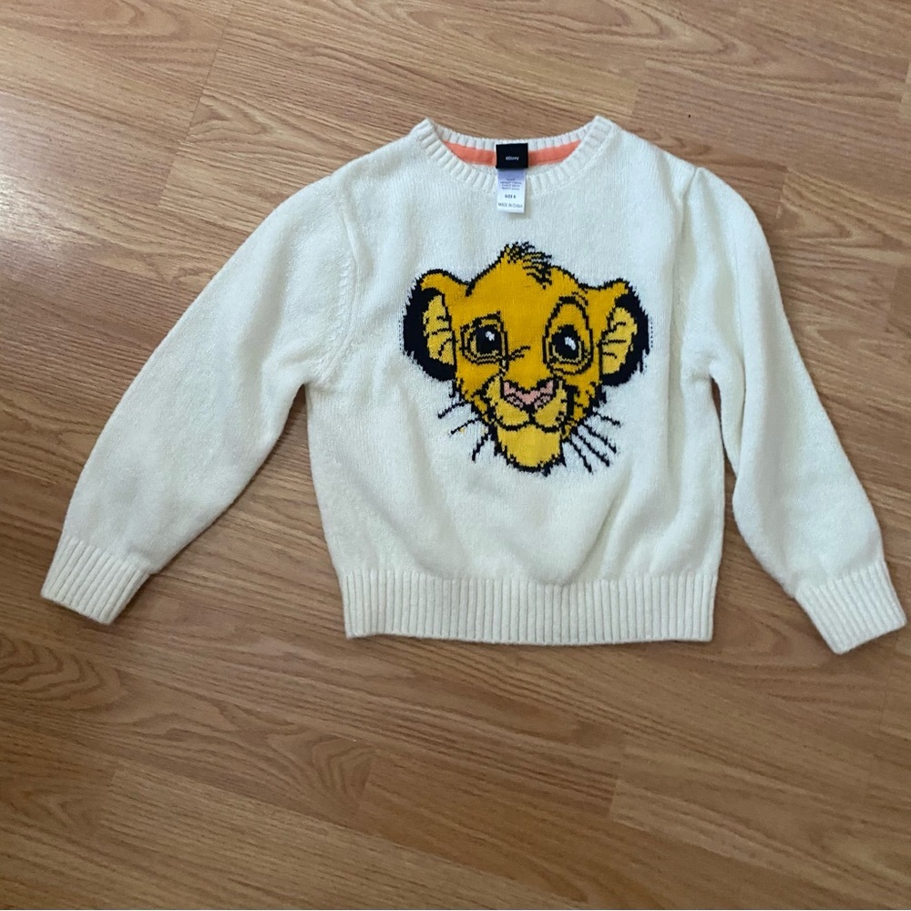 Disney lion king kids sweater Acrylic-Nylon size 8